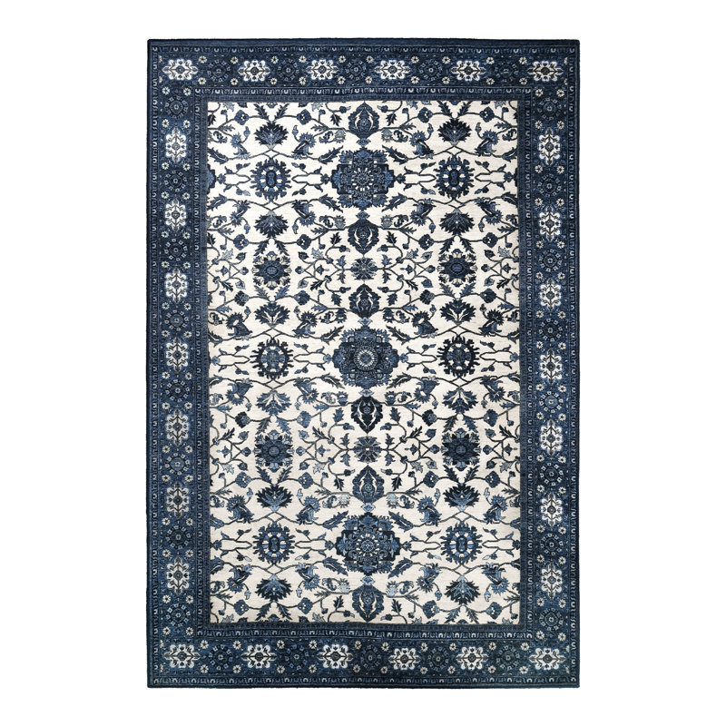  Tapis bleu lavable Dalayla Ramage