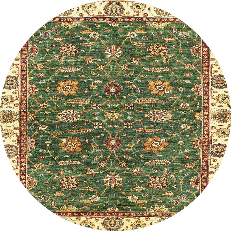 Tapis abstrait moderne 2982, Rond 7 pi