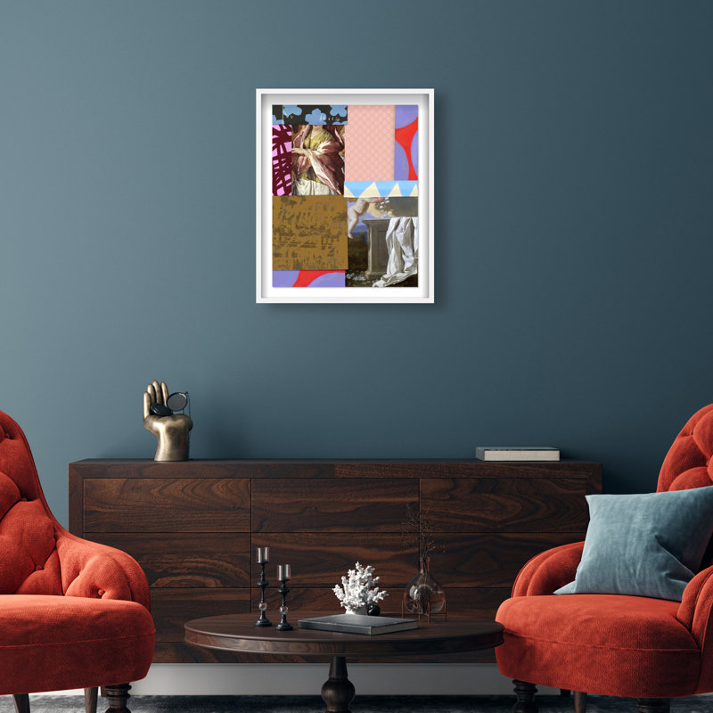 Estampe Modern Muse Shadowbox People par Oliver Gal, 31.5"H x 25.5"W, White Frame