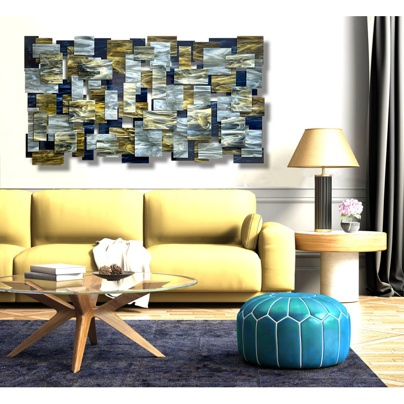 Goldust Glass And Metal Wall Sculpture