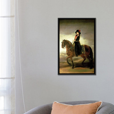 Equestrian Portrait Of Queen Maria Luisa, 1799 by Francisco Goya - Print