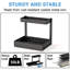 2 Pack L-Shape Kitchen Under Sink Organisers, Black Double Tier Sliding Kitchen Cabinet Shelving, Narrow Space Kitchen Storage Unit for Kitchen Utensils, Condiments & Pantry Supplies