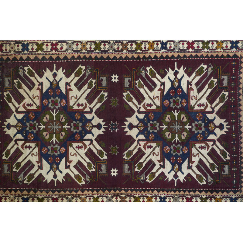 Wool Oriental Area Rug in Brown