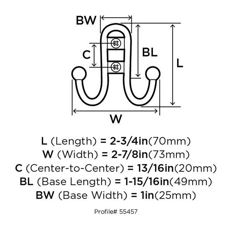Wall Mounted Single Hook, Oil Rubbed Bronze