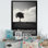 «Tree On Solitude Road», reproduction d'art sur toile Bâtiments et paysages urbains