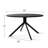 Charlina 43" Round Black Dining Table