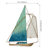 Sailboat Coastal Metal Relief Wall Décor-2054606364