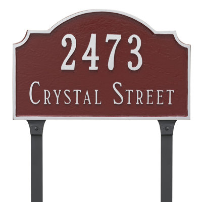 Vanderbilt 2-Line Lawn Address Sign