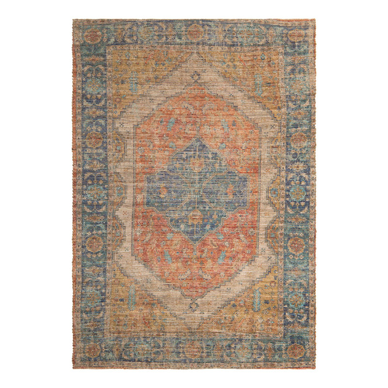 Tapis Watkin - orange / jaune, Rectangle 6 pi 1 po x 9 pi
