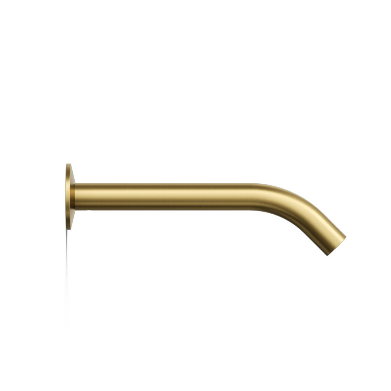 Components Wall-Mount Bathroom Sink Faucet Trim, Vibrant Brushed Moderne Brass