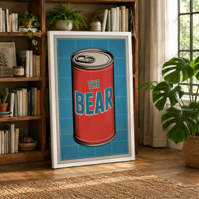 The Bear Can Pop Art - Wrapped Canvas