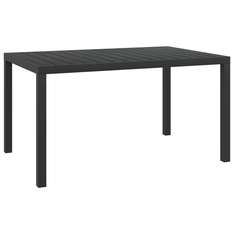 Rectangular Table, Black, 74cm H x 150cm L x 90cm W