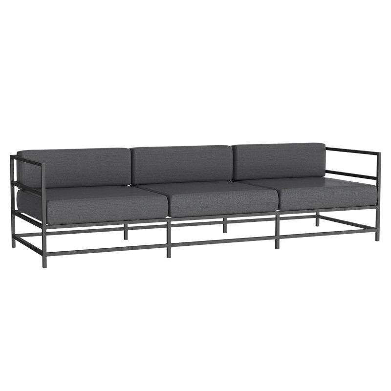 Canapé Delano, NO, Gris Tex, Tissage uni ardoise coulée Sunbrella®