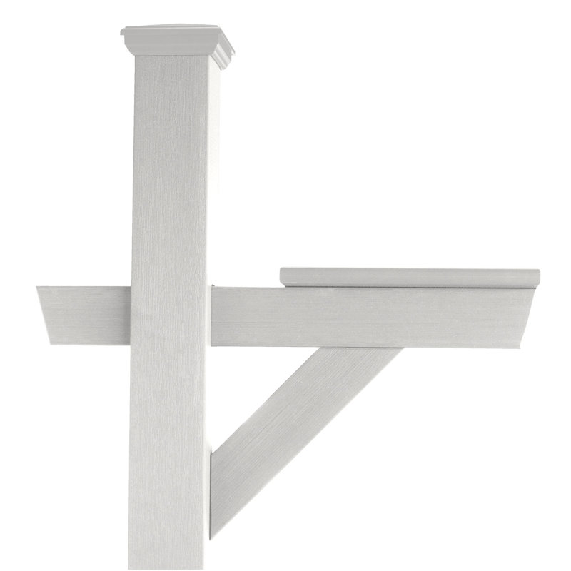 Eggers 76.8'' H Square Standard Post, White