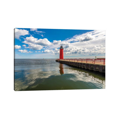 Milwaukee Pierhead Lighthouse by Nejdet Duzen - Print on Canvas