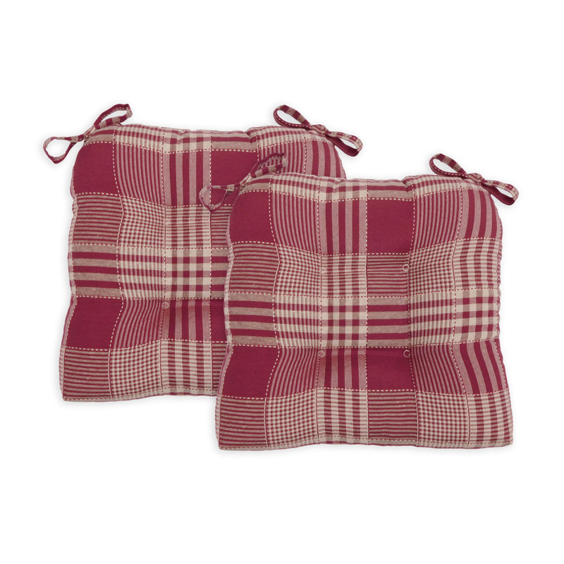 Outdoor 3'' Dining Chair Chair Pad, Brick Red
