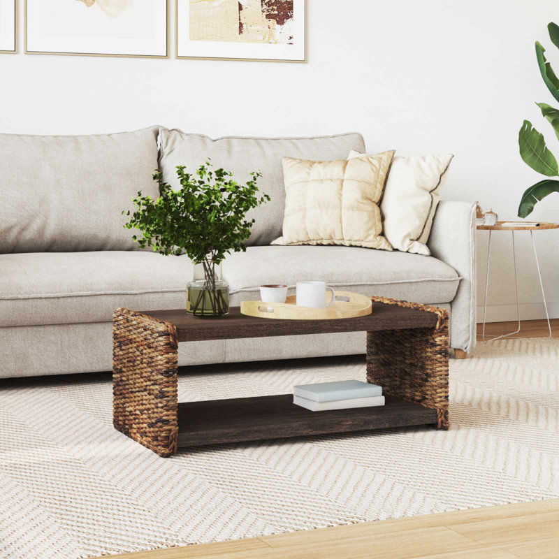 Solid Wood Coffee Table, 35cm. H x 90cm. L x 45cm. W