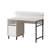 Modern Study Desk with Metal Legs, White Finish, 47.2 x 39.2 x 21.3 inches | 100% Melamine Coated Particle Board, Thickness: 0.7 inches | Sleek & Stylish Design, Perfect for Home Office & Study Spaces-428297828