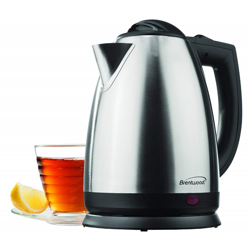 Bouilloire électrique en acier inoxydable 2,11 qt brentwood appliances qt
