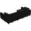 Canapé modulaire réversible en velours capitonné et large avec repose-pieds Buckleton-2027001059