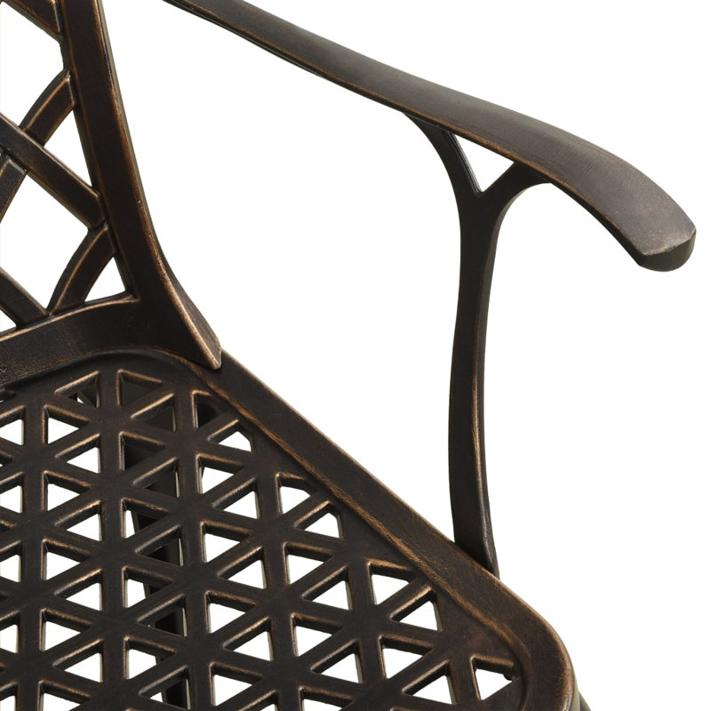Fauteuil de salle à manger Sabo, Bronze