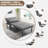 Felton 72'' Upholstered Convertible Sleeper Sofa Bed Folding Ottoman for Small Space No Assembly Required-44085611