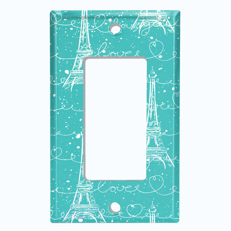 Patterned 1 - Gang Toggle Light Switch Standard Wall Plate