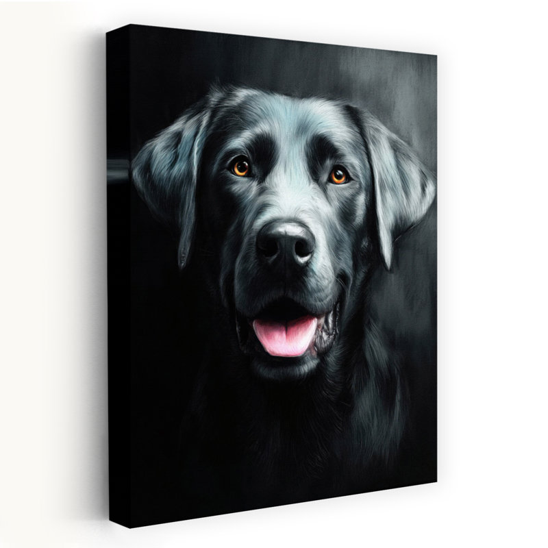 Labrador Retriever, art mural contemporain, H 18 po x l 12 po