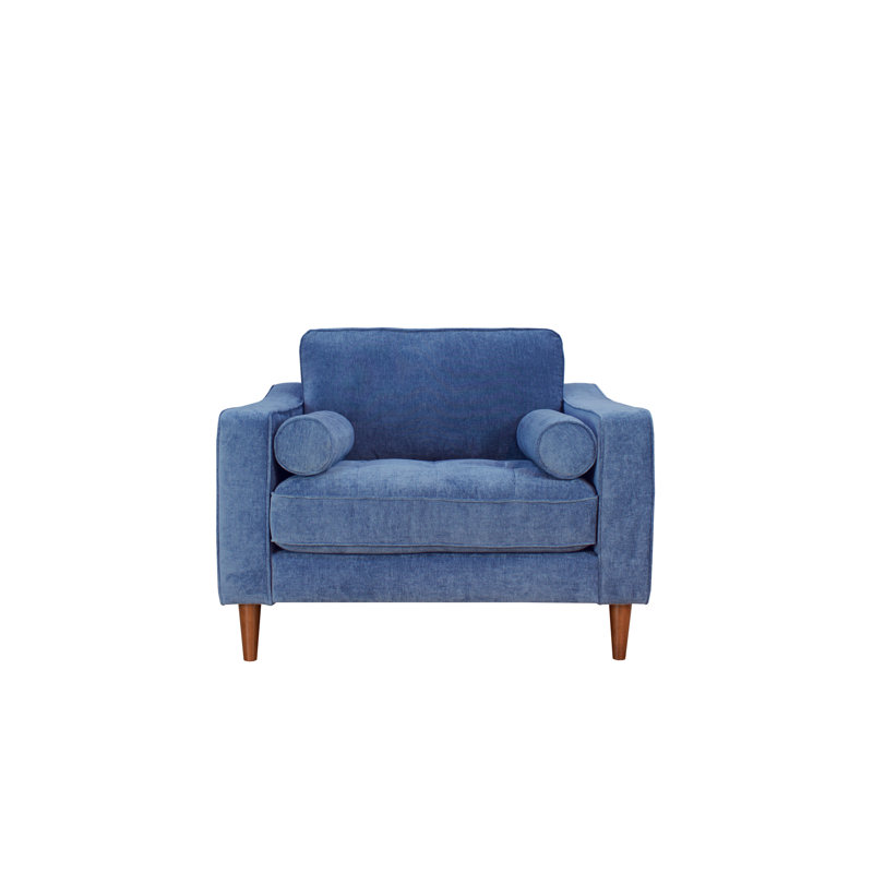Fauteuil d'appoint, Tissu bleu