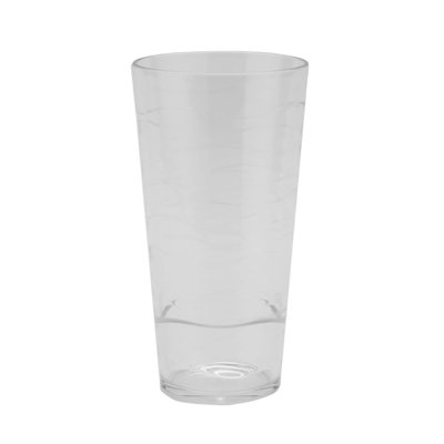 GET SW-1477-CL BPA-Free Stackable Plastic Tumblers, 20 Ounce, Clear (Set of 12)