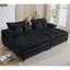 Chaise longue double en velours côtelé l 109 po - 4 coussins, 4 vitesses réglables, 2 places-1609088282