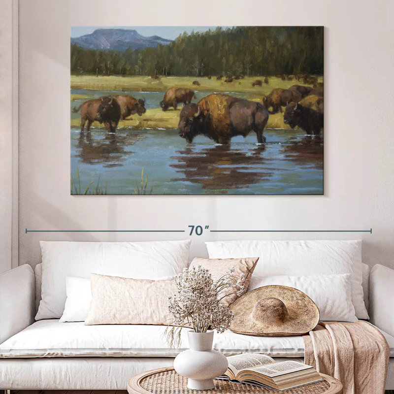 Buffalo Crossing, 34" H x 51" W