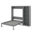 Lit escamotable double avec tablettes-914257271