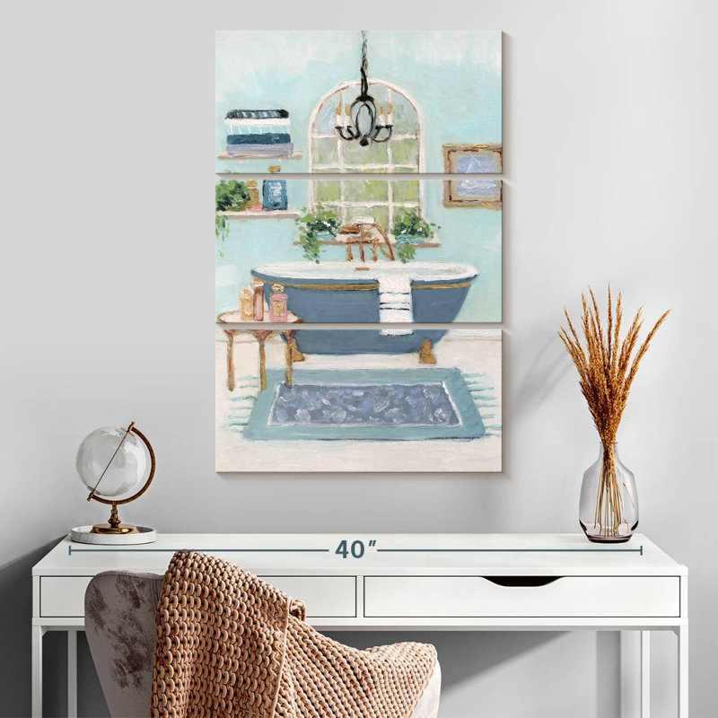 Kerrick Azure Blue Bath I, 32'' H x 20'' W