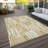 Alleson Washable Striped Indoor / Outdoor Rug-823916832