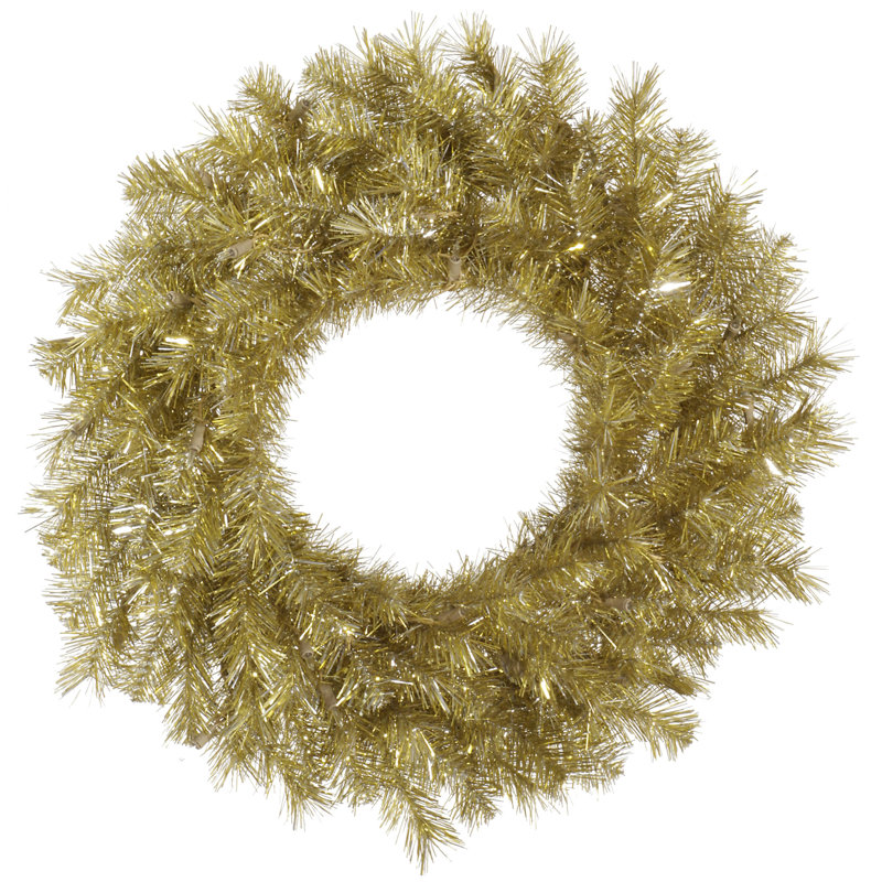 Couronne artificielle Bridger, H 30 po x l 30 po x P 3 po, Mauve, Non