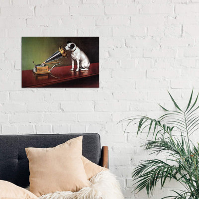 RCA Victor Trademark 1 Piece Wrapped Canvas Wall Art