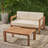 LOVESEAT & COFFEE TABLE