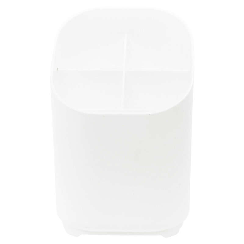 Plastic Utensil Crock, White