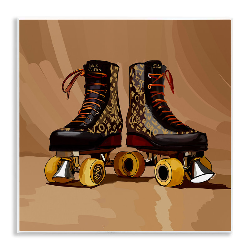 Art mural brun sur patins à roulettes par Amelia Noyes