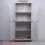 Meuble d'appoint de 170,8 cm de hauteur, 4 portes miroir et tablettes ajustables-544115712