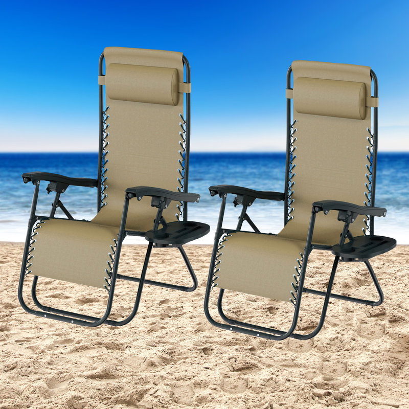 Folding Zero Gravity Chair, Beige