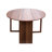 Round Drop Leaf Folding Dining Table,Space-Saving Convertible Dinner Table