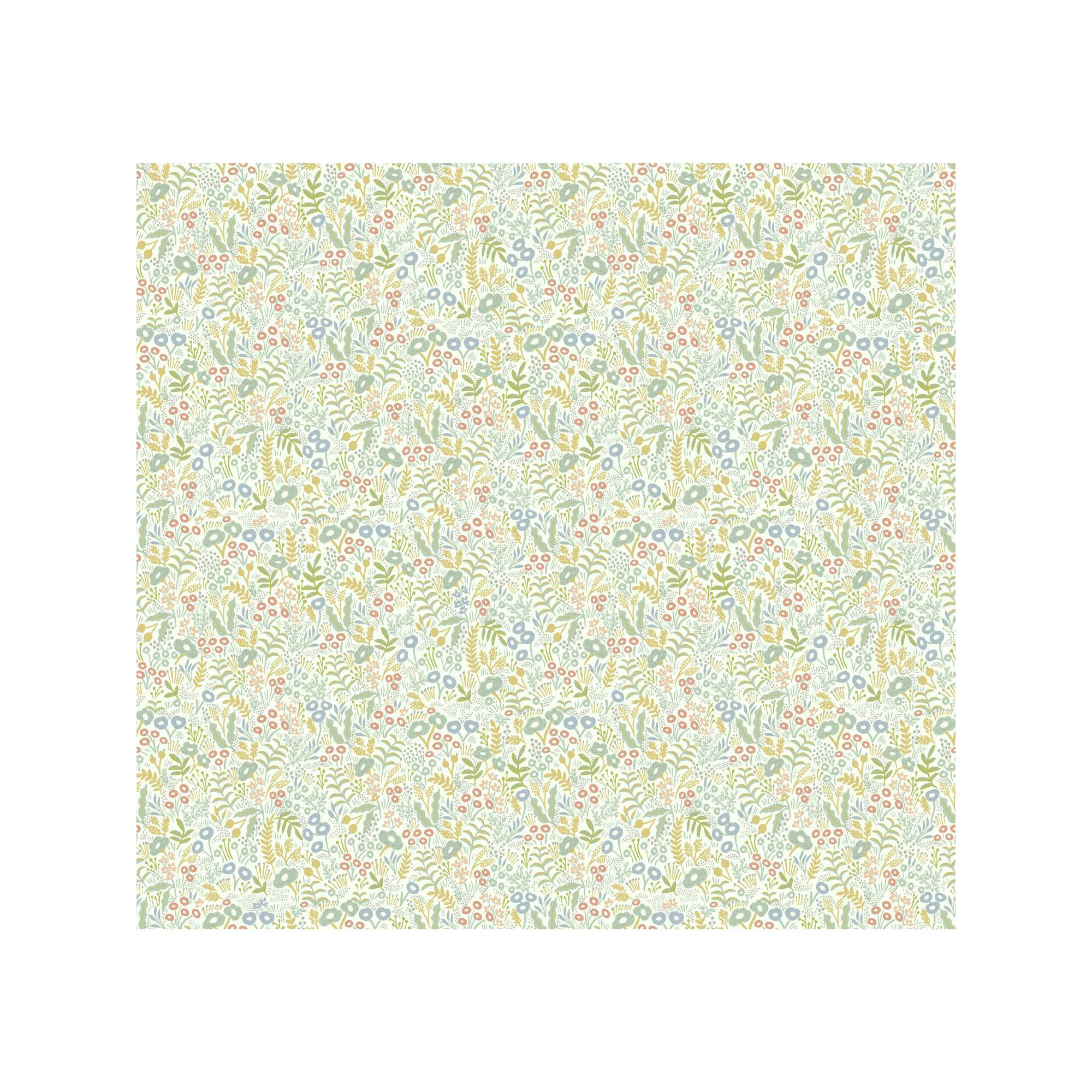 Rifle Paper Co. Tapestry 27' x 27" Wallpaper, Light Mustard