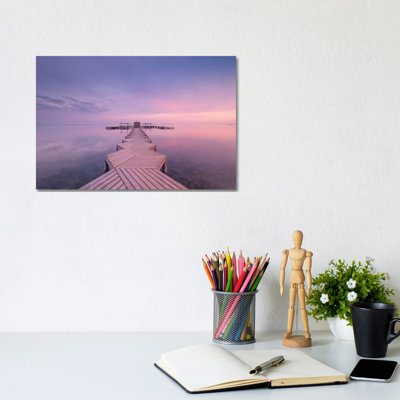 The Pier by Javier De La Torre - Wrapped Canvas Print
