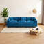 Canapé Cloud 3 places - Canapé modulaire en chenille bleu moderne pour le salon, design américain douillet et élégant-1368680049