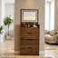 Bureau de meuble-lavabo 3 en 1 avec miroir et lumières, petit ensemble de bureau de meuble-lavabo avec plateau en verre visible, 3 tiroirs, banc de rangement, miroir d'éclairage 3 couleurs, convient au petit bureau de meuble-lavabo-788252054