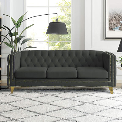 Frimberger 80.5'' Velvet Sofa