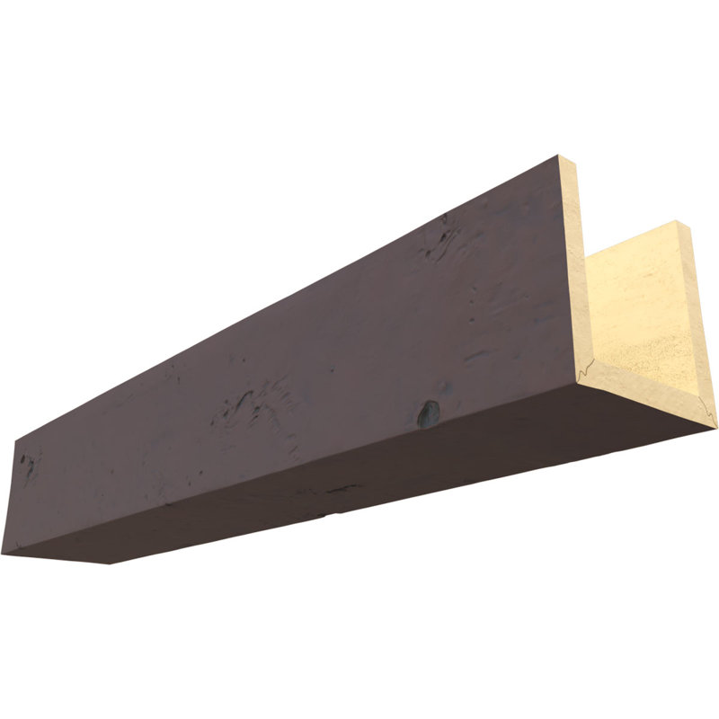 Poutre de plafond Knotty Endurathane, 8"H x 12"W, Sangria, 24 pi L