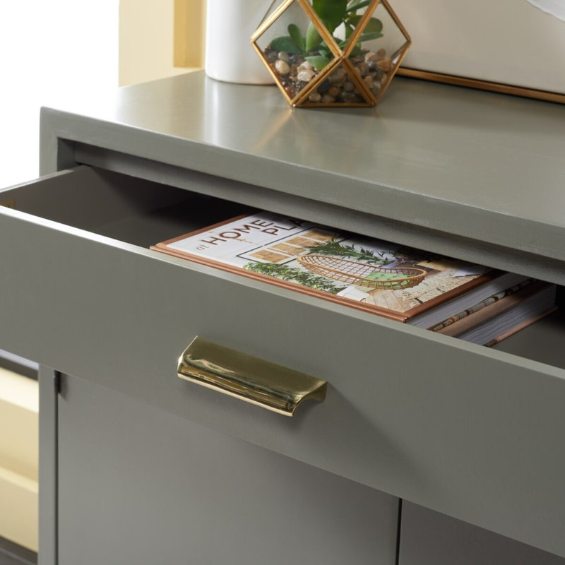 Commode 1 tiroir, gris